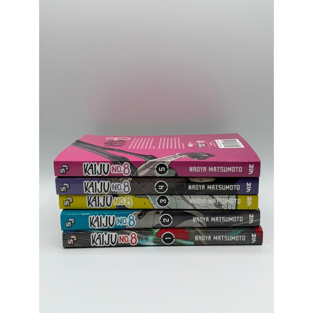 Kaiju No. 8 Manga English Vol 1-5 Set Lot Viz Media Shonen Jump Naoya Matsumoto